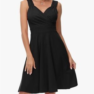Elegant Black Sleeveless Dress